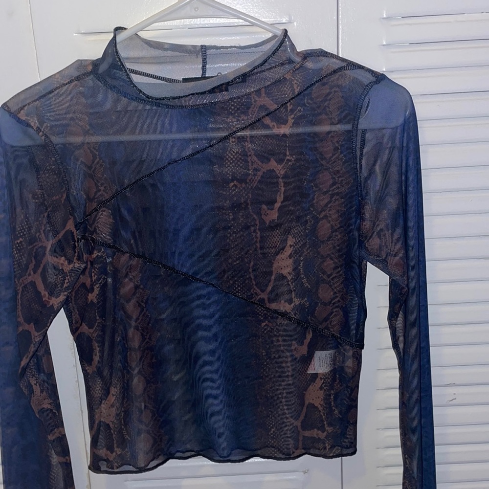 Snake mesh long sleeve
